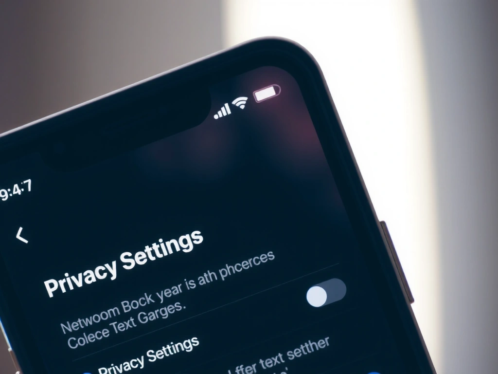 Schermata privacy su smartphone